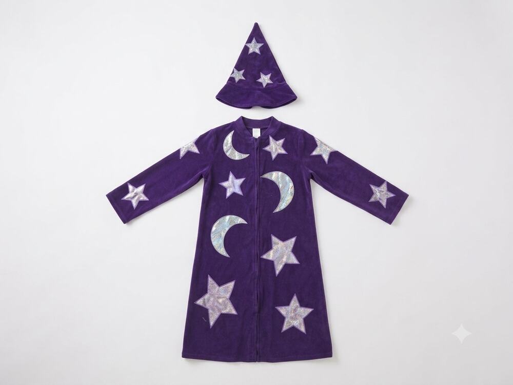 Old Navy 4T/5T Blue Celestial Wizard Costume Halloween Ren Faire Dress Up